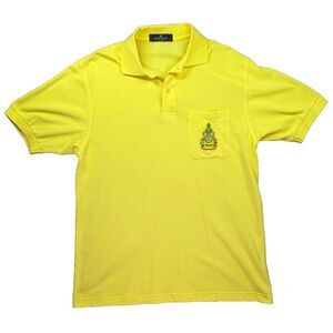 Manchester Polo Shirt Mens XL Thailand King Bhumibol Rama‎ IX Memorial Yellow